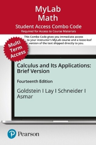 Cover of Mylab Math with Pearson Etext -- Combo Access Card -- For Calculus and Its Applications, Brief Version (24 Months)