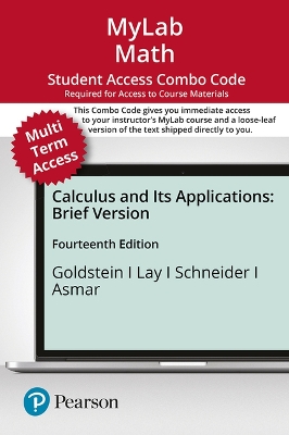 Book cover for Mylab Math with Pearson Etext -- Combo Access Card -- For Calculus and Its Applications, Brief Version (24 Months)