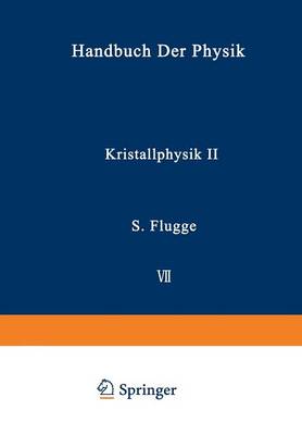 Book cover for Kristallphysik II / Crystal Physics II