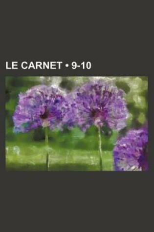 Cover of Le Carnet (9-10)