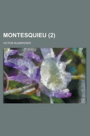 Cover of Montesquieu (2)