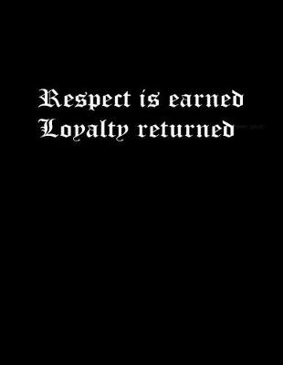 Book cover for Respect is earned Loyalty returned