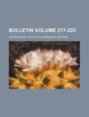 Book cover for Bulletin Volume 217-225