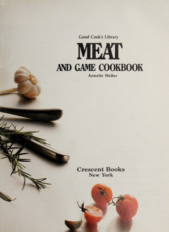 Book cover for Meat and Game Cookbook