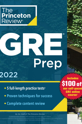 Cover of Princeton Review GRE Prep, 2022