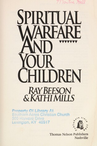 Cover of Spiritual Warfare and Your Children