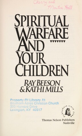 Book cover for Spiritual Warfare and Your Children