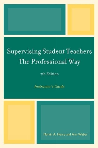 Cover of Supervising Student Teachers The Professional Way