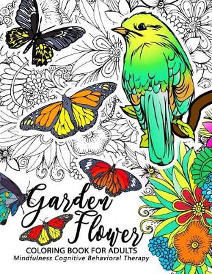 Book cover for Garden Flower Adults Coloring Book