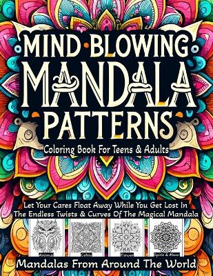 Book cover for Mind blowing Mandala patterns coloring book