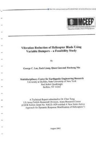 Cover of Vibration Reduction of Helicopter Blade Using Variable Dampers