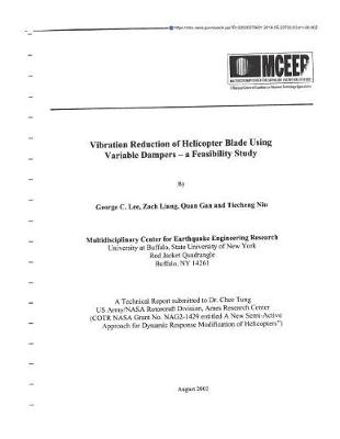 Book cover for Vibration Reduction of Helicopter Blade Using Variable Dampers