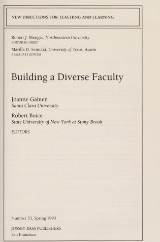 Cover of Building Diverse Faculty 53