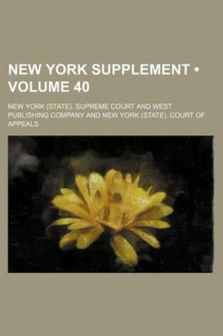 Cover of New York Supplement (Volume 40)