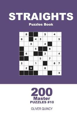Book cover for Straights Puzzles Book - 200 Master Puzzles 9x9 (Volume 10)