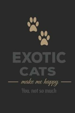 Cover of Exotic Cats Make Me Happy You Not So Much