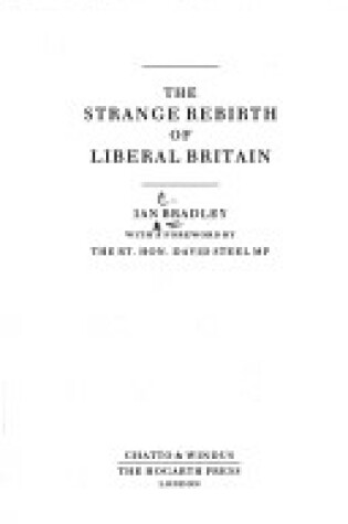 Cover of The Strange Rebirth of Liberal Britain