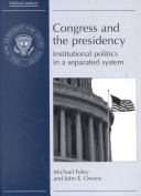 Cover of Congress and the Presidency