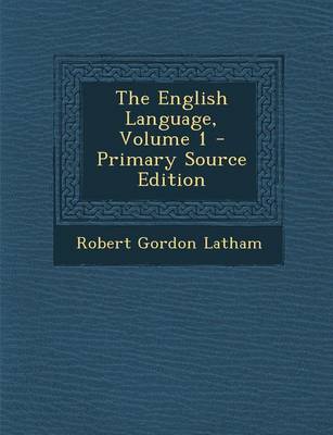 Book cover for The English Language, Volume 1