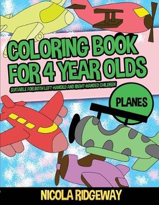 Book cover for Coloring Pages for 4 Year Olds (Planes)