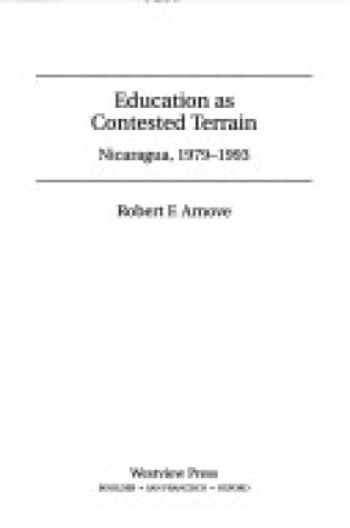 Cover of Education As Contested Terrain