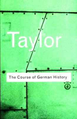 Cover of The Course of German History