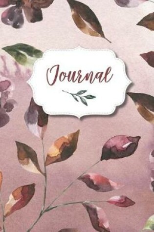 Cover of Burgundy Floral Dot-Grid Journal, 6x9, 120 pages