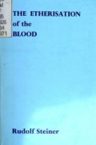 Cover of The Etherisation of the Blood