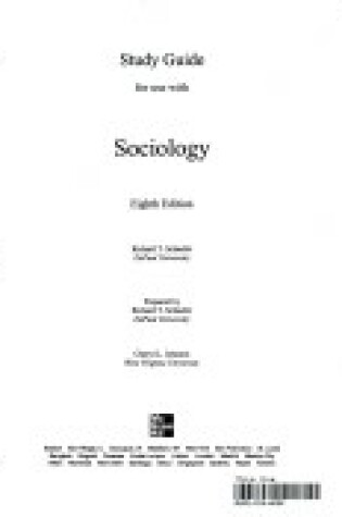 Cover of Study Guide: Sg Sociology