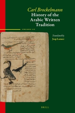 Cover of History of the Arabic Written Tradition Supplement Volume 3 - ii