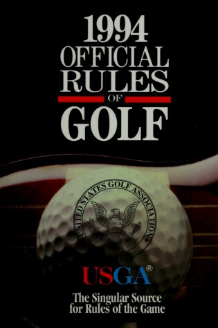 Cover of Official Rules of Golf, 1994