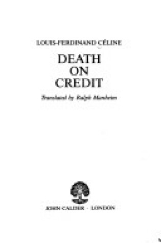 Cover of Death on Credit