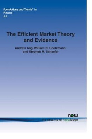 Cover of The Efficient Market Theory and Evidence