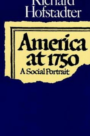 Cover of America at 1750