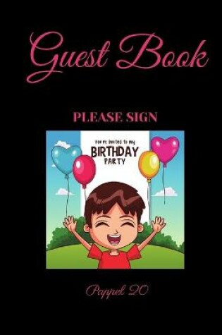 Cover of Guest Book - Kids Birthday Party