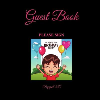 Cover of Guest Book - Kids Birthday Party