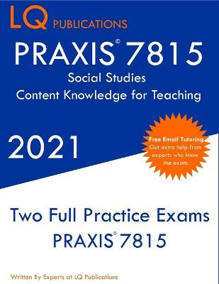 Book cover for PRAXIS 7815 Social Studies Elementary Education Exam