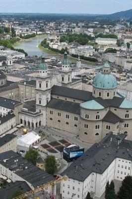 Book cover for Aerial View of Old Town Salzburg, Austria Journal