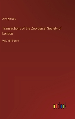 Book cover for Transactions of the Zoological Society of London