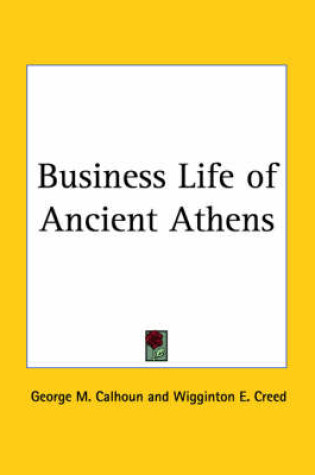 Cover of Business Life of Ancient Athens (1926)