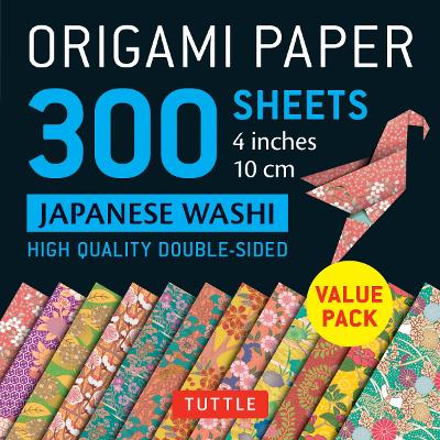 Book cover for Origami Paper - Japanese Washi Patterns- 4 inch (10cm) 300 sheets