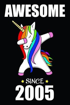 Book cover for 14th Birthday Dabbing Rainbow Unicorn