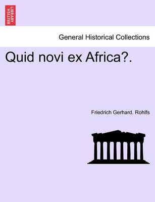 Book cover for Quid Novi Ex Africa?.