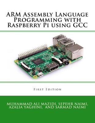 Book cover for ARM Assembly Language Programming with Raspberry Pi using GCC