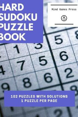 Cover of Hard Sudoku Puzzle Book