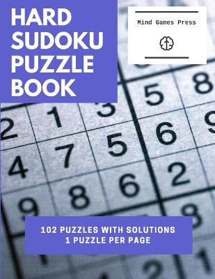 Book cover for Hard Sudoku Puzzle Book