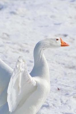 Book cover for Captivating White Snow Goose in the Snow Animal Journal