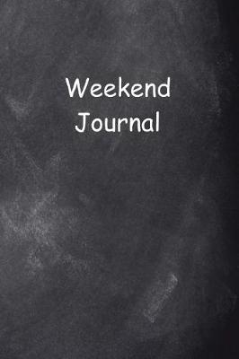 Book cover for Weekend Journal Chalkboard Design
