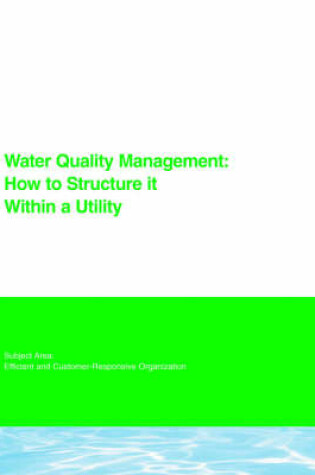 Cover of Water Quality Management
