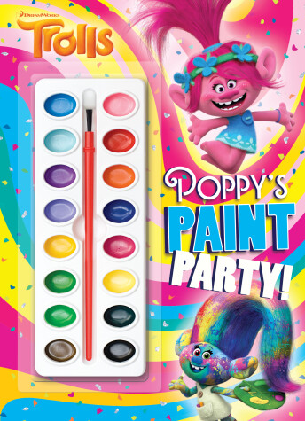 Book cover for Poppy's Paint Party! (DreamWorks Trolls)